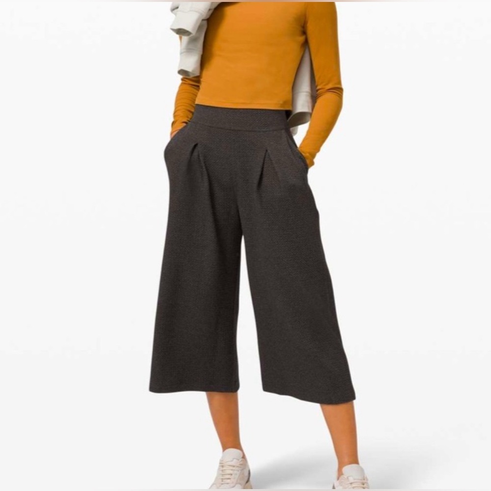 lululemon athletica Can You Feel The Pleat Wide Leg Crop pants